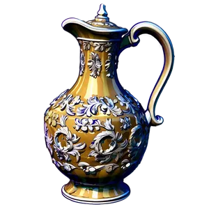 Baroque Style Jug PNG 06262024