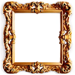 Baroque Style Mirror Frame Png Dkg79 PNG image