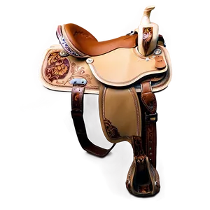 Barrel Racing Saddle Png 06292024 PNG image