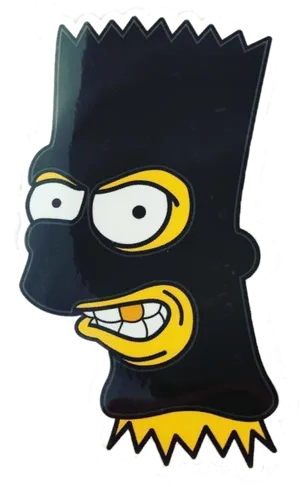 Bart Simpson Character Graphic PNG image