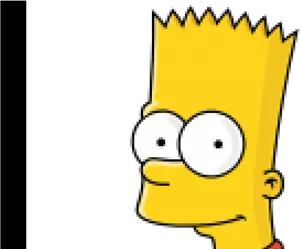 Bart Simpson Close Up PNG image