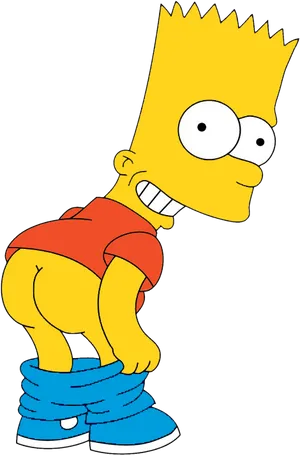 Bart Simpson Side Glance PNG image