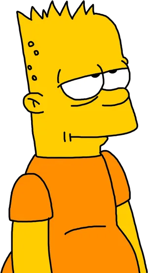 Bart Simpson Side Glance PNG image