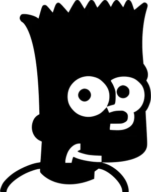 Bart Simpson Silhouette PNG image