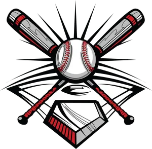Baseball Emblem Graphic PNG image