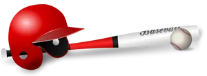 Baseball Equipment Illustration