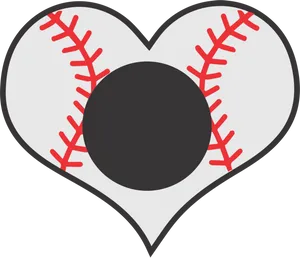 Baseball Heart Graphic PNG image