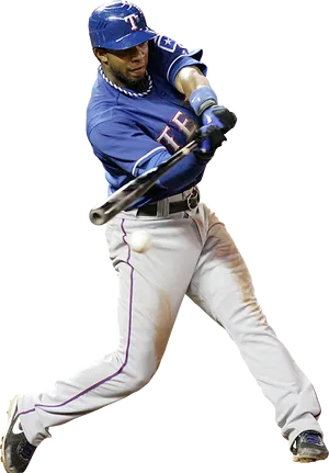 Baseball Player Swinging Bat PNG image
