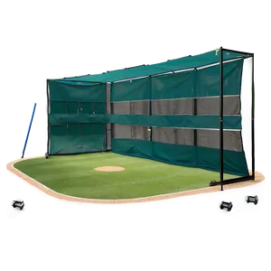 Baseball Stadium Batting Cage Setup Png 06292024 PNG image