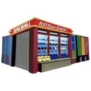 Baseball Stadium Souvenir Shop Interior PNG Oqs44