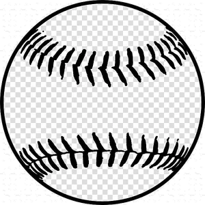 Baseball Stitches Graphic PNG image