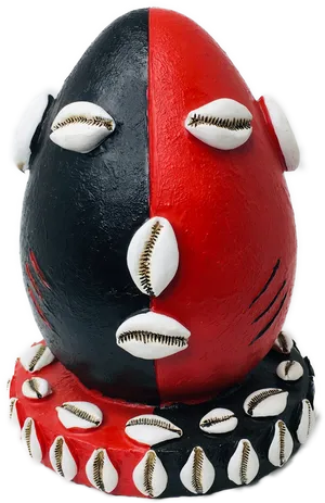 Baseball Themed Easter Egg PNG image