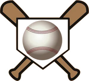 Baseballand Bats Icon PNG image