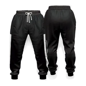 Basic Black Sweatpants Png Hvn74 PNG image