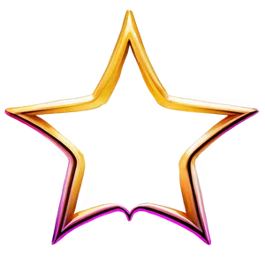 Basic Star Outline PNG Gfb