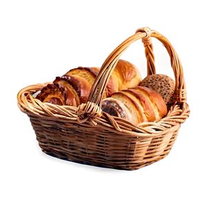 Basket Of Bakery Goods Png Eah95 PNG image