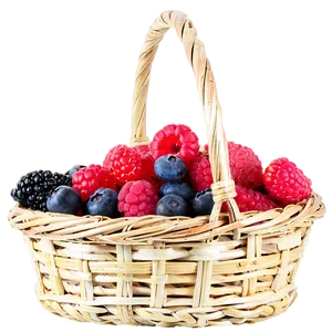Basket Of Berries PNG Gbn PNG