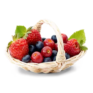 Basket Of Berries Png Sap76 PNG image