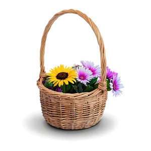 Basket Of Flowers PNG 90 PNG
