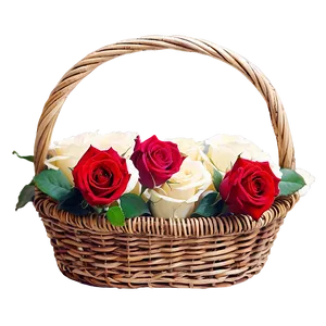 Basket Of Roses PNG 84 PNG
