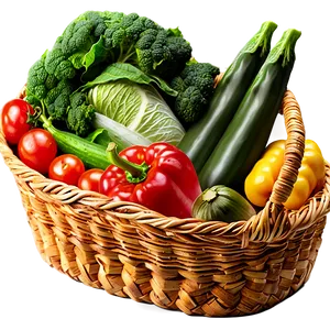 Basket Of Vegetables Png 17 PNG image