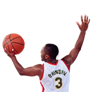 Basketball Action Shot PNG Che