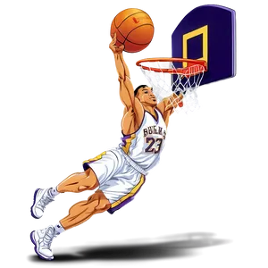 Basketball Cartoon Dunk Png 06212024 PNG image