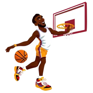 Basketball Cartoon Dunk Png 54 PNG image