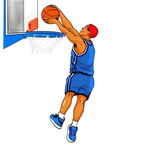 Basketball Cartoon Dunk Png Dtk PNG image