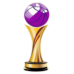 Basketball Championship Trophy PNG 04302024