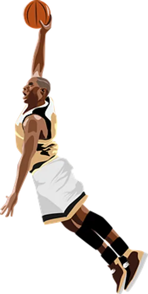 Basketball Dunk Illustration