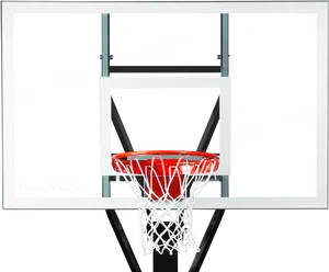 Basketball Hoop Backboard View PNG image