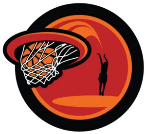 Basketball Hoop Silhouette Logo PNG image