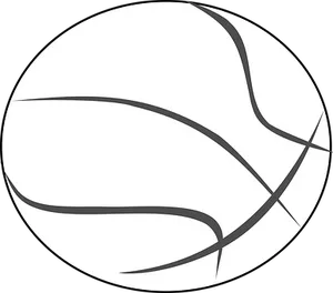 Basketball Icon Blackand White PNG image