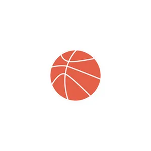 Basketball Icon Simple Design PNG image