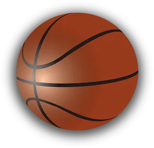Basketball Iconon Black Background PNG image