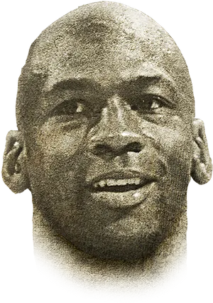 Basketball Legend Engraved Portrait PNG image