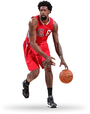 Basketball_ Player_ Dribbling_ Action PNG image