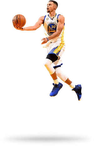 Basketball Player Dribbling Action