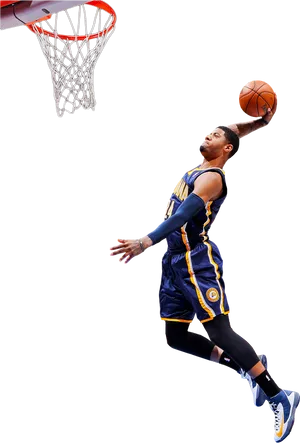 Basketball Player Dunking Action