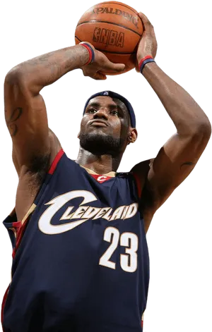 Basketball_ Player_ Free_ Throw_ Pose PNG image