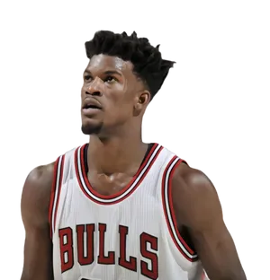 Basketball Player In Bulls Jersey PNG image