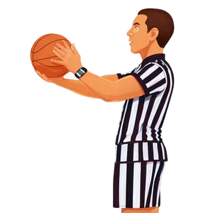 Basketball Referee Whistle PNG 04302024