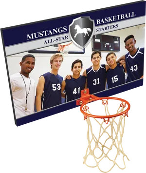 Basketball Teamand Hoop