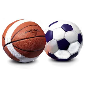 Basketballand Soccer Ball PNG image