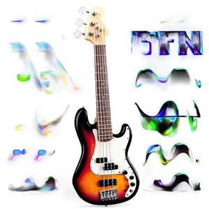 Bass Guitar On Stage PNG 06202024