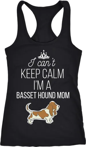Basset Hound Mom Tank Top PNG