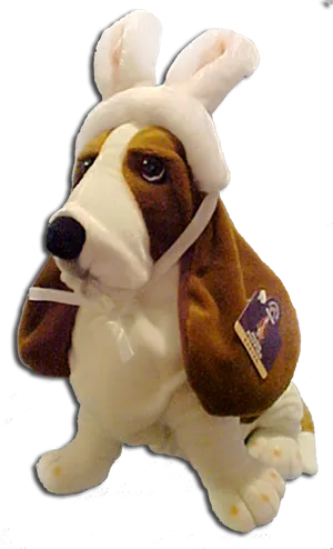 Basset Hound Plush Bunny Ears PNG