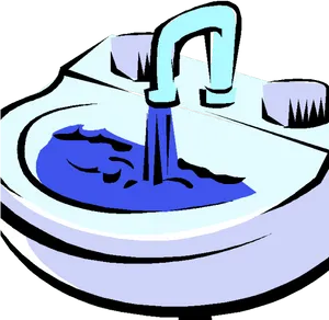 Bathroom Sink Cartoon Illustration PNG image