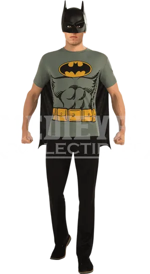 Batman Costume Shirtand Mask